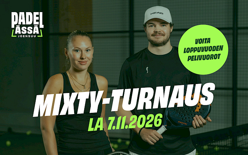 Padel Ässän Mixty-turnaus – Voita loppuvuoden pelivuorot